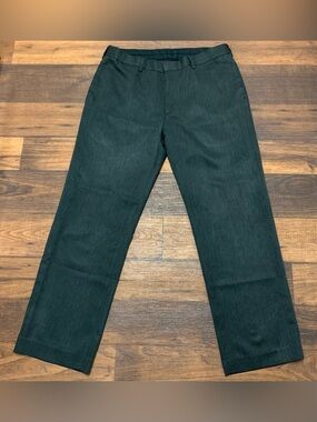 Axist City Pant Men Dark Gray Flat-Front Suit Trousers Dress Pants 34x30